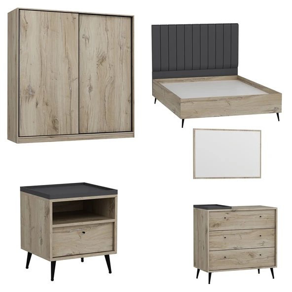 Minar Lara Yatak Odası Set 2 - Senza - Resim 5