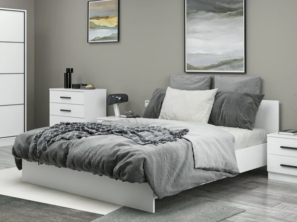 Minar Kale210 Yatak Odası Set 113 Beyaz - Resim 4