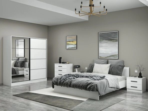 Minar Kale210 Yatak Odası Set 113 Beyaz