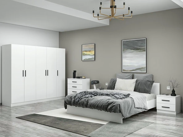 Minar Kale210 Yatak Odası Set 102 Beyaz