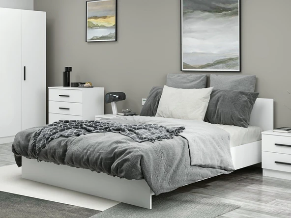 Minar Kale210 Yatak Odası Set 102 Beyaz - Resim 4