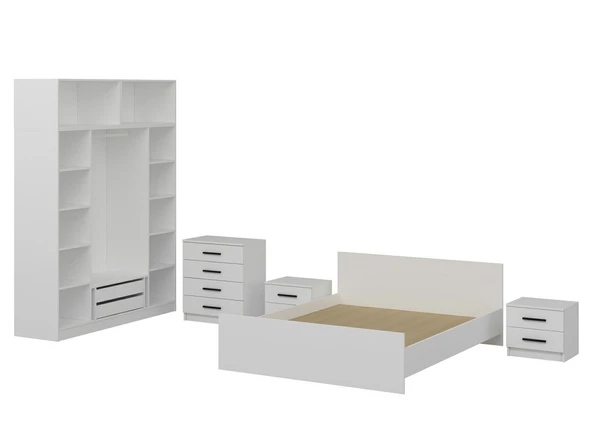 Minar Kale190 Yatak Odası Set 120 Beyaz - Resim 6