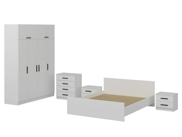 Minar Kale190 Yatak Odası Set 120 Beyaz - Resim 5