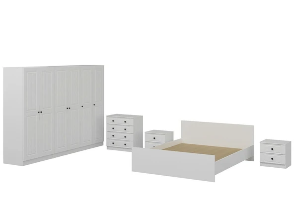 Minar Kale210 Yatak Odası Set 64 Beyaz Mebran - Resim 6