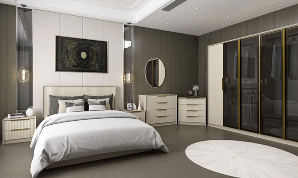 Minar Kale Luxe Yatak Odası Takımı-Kumtaşı- Set 2 - 2