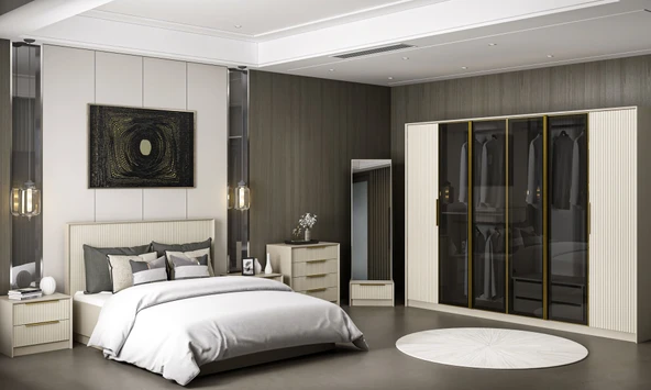 Minar Kale Luxe Yatak Odası Takımı-Kumtaşı- Set 1 - Resim 4