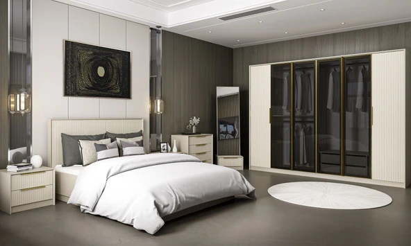 Minar Kale Luxe Yatak Odası Takımı-Kumtaşı- Set 1 - Resim 2