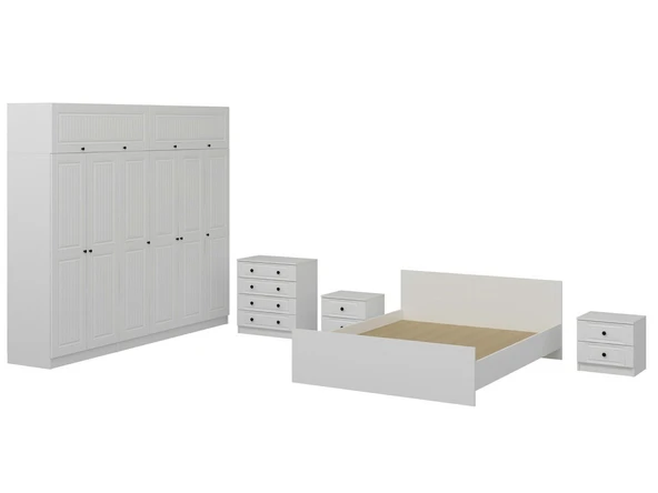 Minar Kale210 Yatak Odası Set 67 Beyaz Mebran - Resim 6