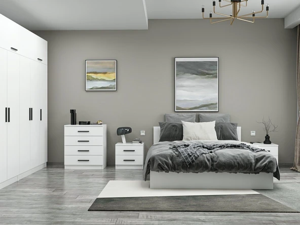 Minar Kale210 Yatak Odası Set 121 Beyaz - 3
