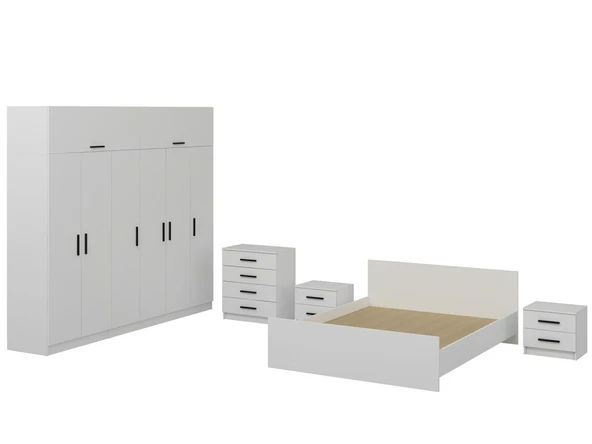 Minar Kale210 Yatak Odası Set 122 Beyaz - Resim 5