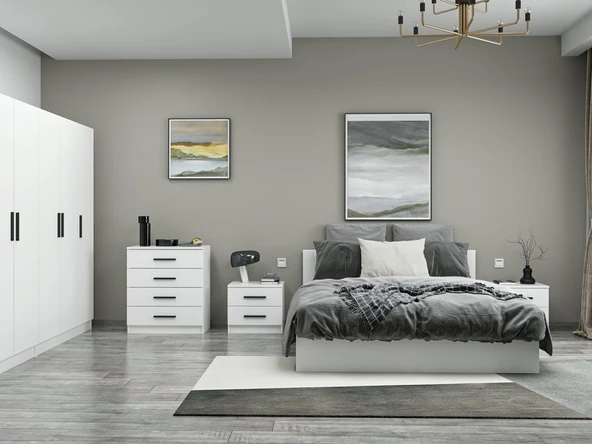 Minar Kale210 Yatak Odası Set 115 Beyaz - 3