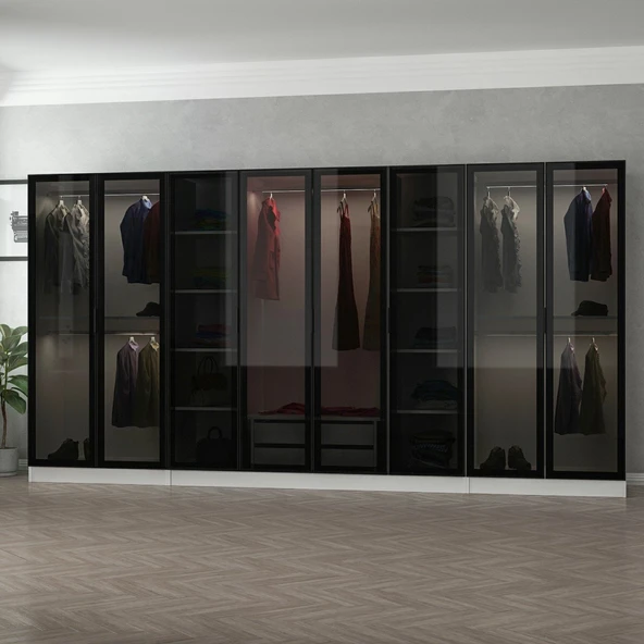 Minar Kale 190 8 Cam Kapaklı 2 Ç Dlp Beyaz Siyah - Resim 3