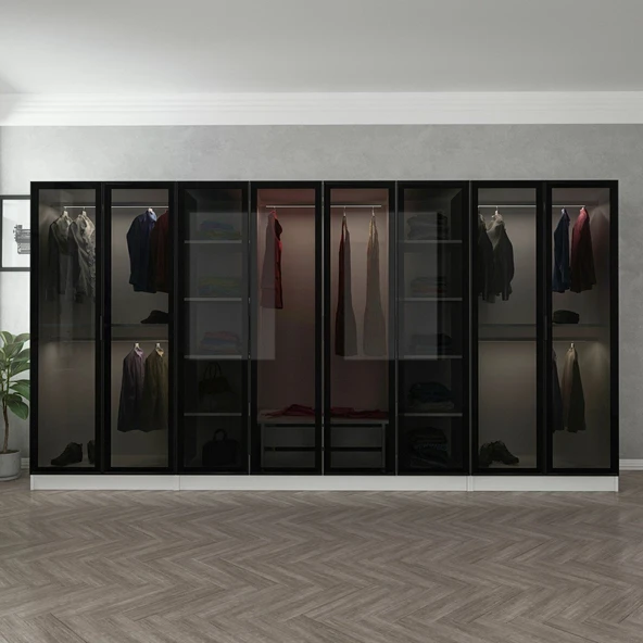 Minar Kale 190 8 Cam Kapaklı 2 Ç Dlp Beyaz Siyah - Resim 2