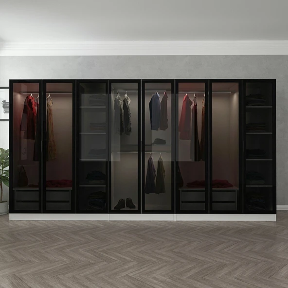 Minar Kale 190 8 Cam Kapaklı 4 Ç Dlp Beyaz Siyah - Resim 2