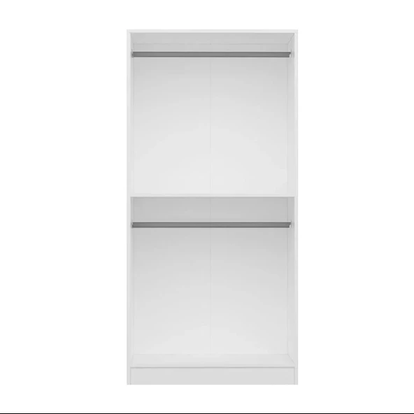 Minar Kale 90Cm Giyinme Dolabı 190 Lık - Beyaz ürün görseli