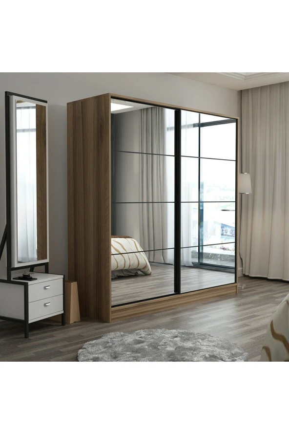 Minar Kale210 2k Sürgülü Dlp 220 Cm Dore Aynalı - Resim 3