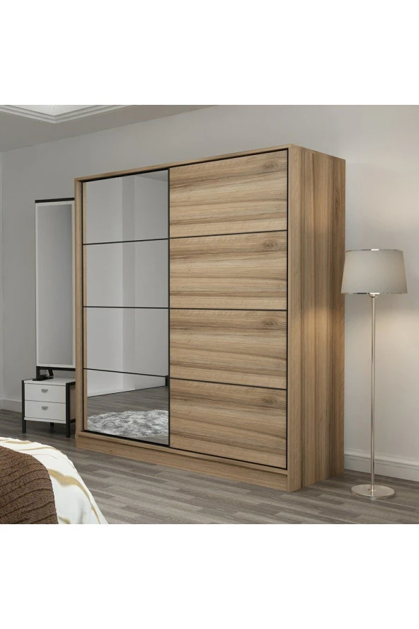 Minar Kale210 2k Sürgülü Dlp 220 Cm Dore Aynalı Dore - Resim 4