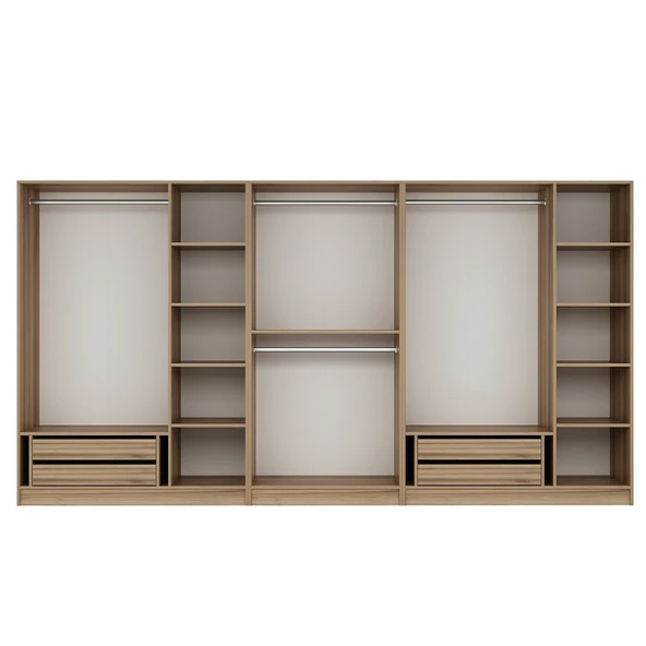 Minar Kale190 8 Bölmeli 4 Çek Giyinme Dolabı Dore - Resim 5