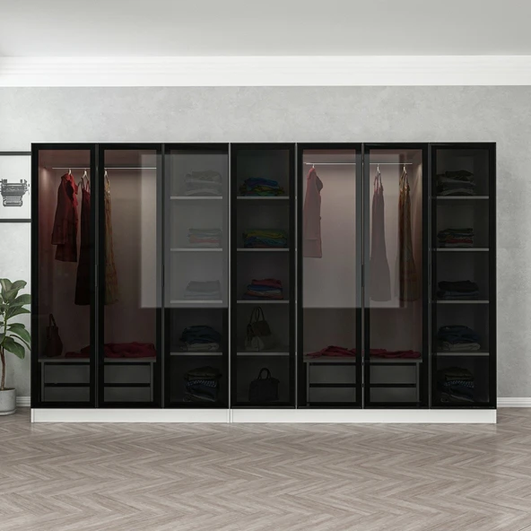 Minar Kale 190 7 Cam Kapaklı 4 Ç Dlp Beyaz Siyah - Resim 2