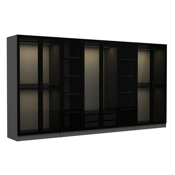 Minar Kale 190 8 Cam Kapaklı 2 Ç Dlp Antrasit Siyah - Resim 7