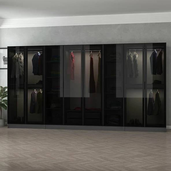 Minar Kale 190 8 Cam Kapaklı 2 Ç Dlp Antrasit Siyah - Resim 3