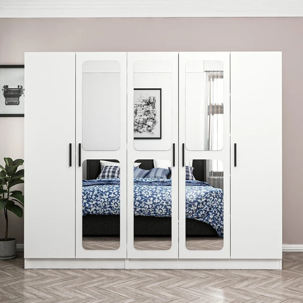 Minar Kale Zincir 5K 3 Aynalı 2Ç Dlp-Beyaz 2+3