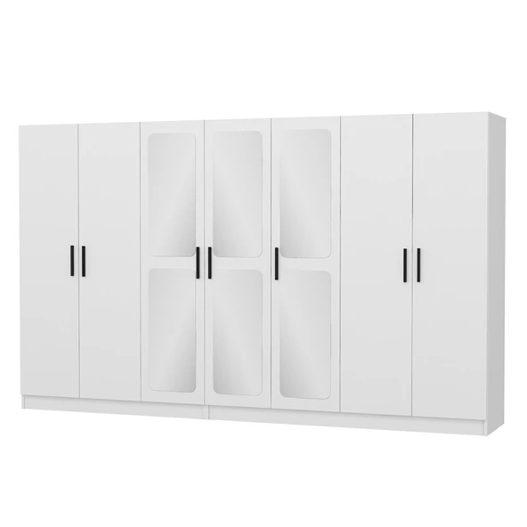 Minar Kale Zincir 7K 3 Aynalı 4Ç Dlp-Beyaz 3+4 - Resim 5