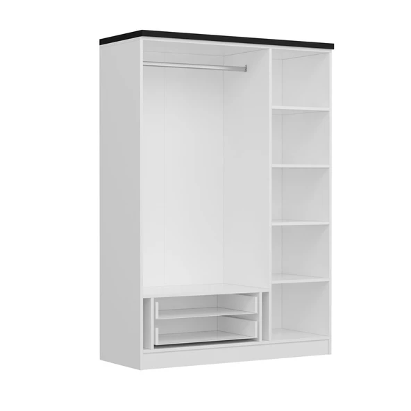 Minar Kale Plus 3K 2Ç Dolap-Beyaz - Resim 4