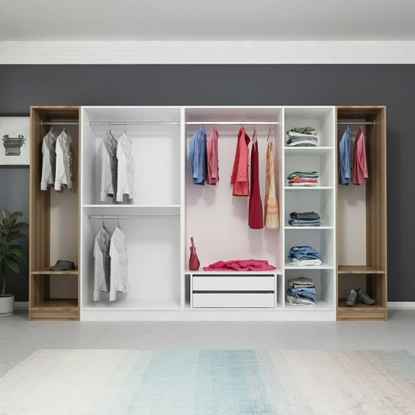 Minar Kale 7 Kpk 2 Çek Dolap-Beyaz Dore - Resim 4