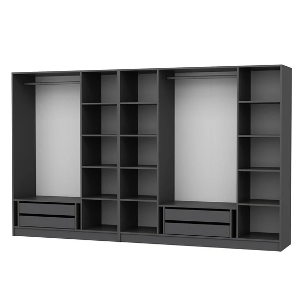 Minar Kale 210Cm 7 Bolme 4 Cek Gıyınme Dlp Antr - Resim 6