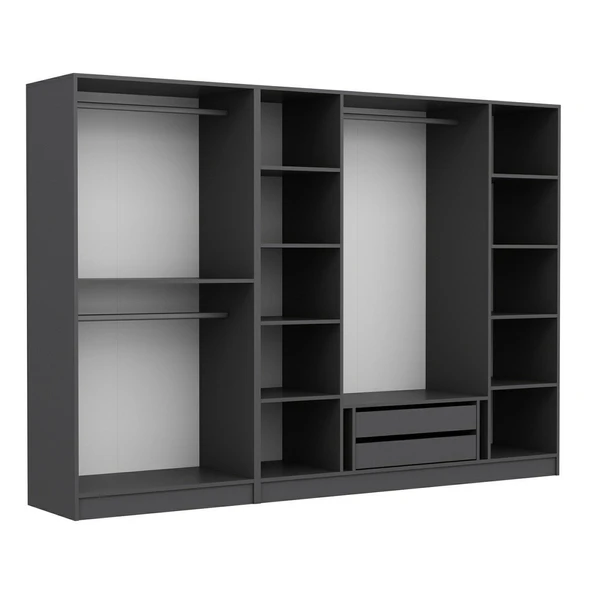 Minar Kale 210Cm 6 Bolme 2 Cek Gıyınme Dlp Antr - Resim 4