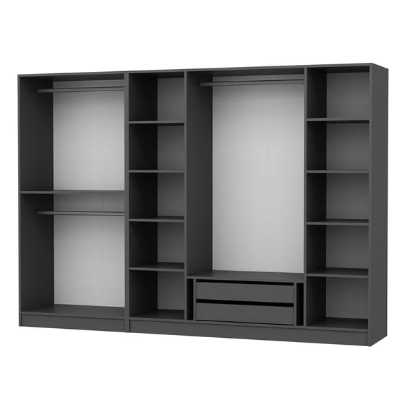 Minar Kale 210Cm 6 Bolme 2 Cek Gıyınme Dlp Antr - Resim 6