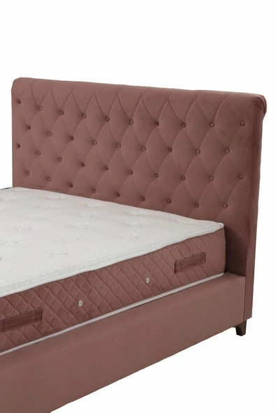 Minar Deluxe Baza+Başlık+Sonata Yatak Gül Kurusu 160X200 - Resim 4