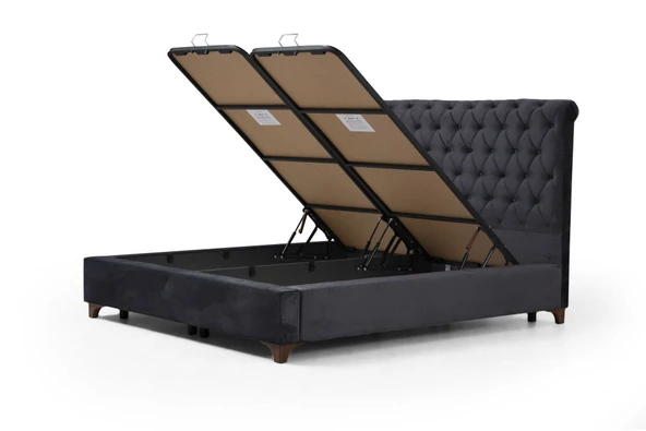 Minar Deluxe Baza+Başlık Antrasit 160X200 - Resim 2