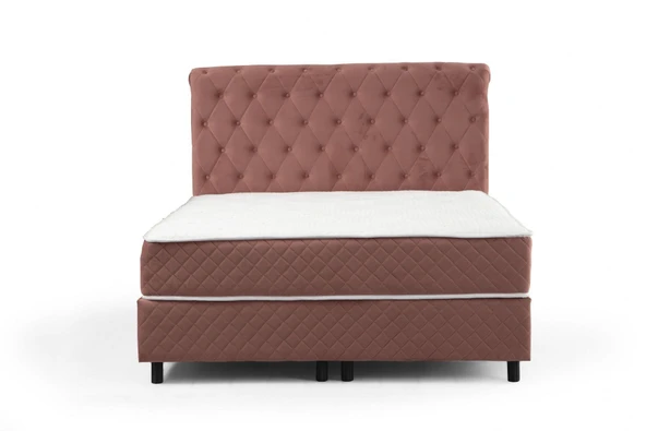 Minar Sonata Baza+Başlık+Yatak Gül Kurusu 160X200 - Resim 5