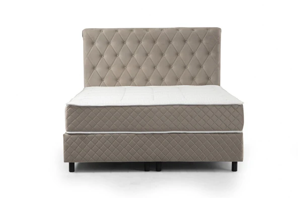 Minar Sonata Baza+Başlık+Yatak Bej 160X200 - Resim 4