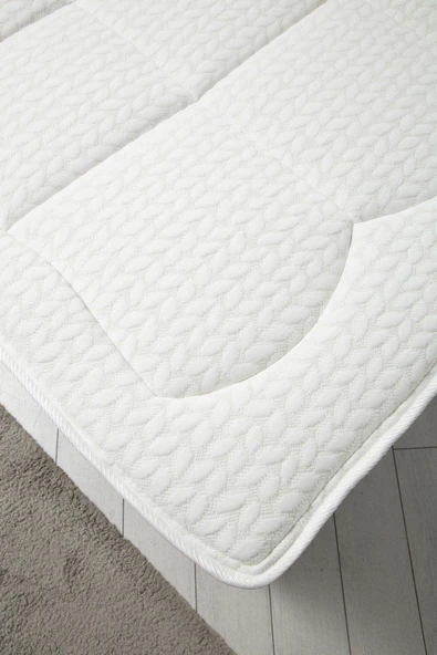 Minar Sonata Baza+Başlık+Miray Gizli Pedli Yatak Gri 90X190 - Resim 3