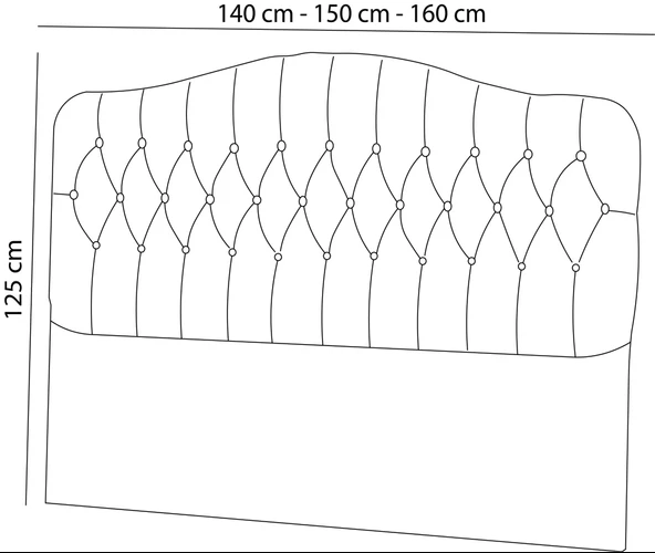 Minar Vassi Başlık Gül Kurusu 160X200 - 2