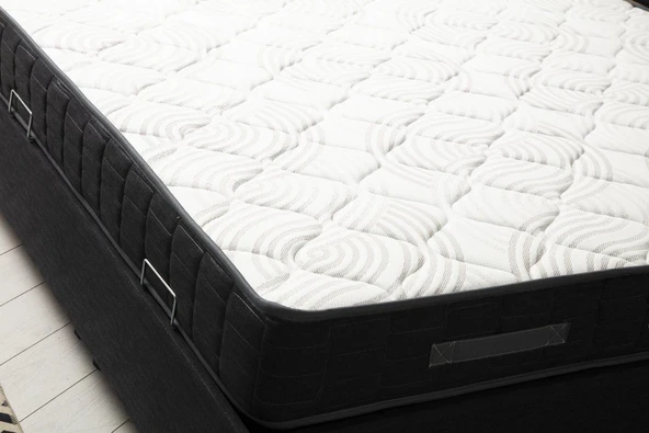 Minar Motya Baza Başlık Yatak Seti - Antrasit 120X200 - Resim 7