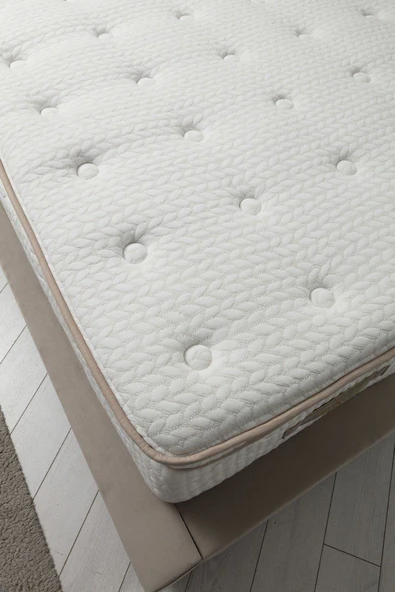 Minar Deluxe Baza+Başlık+Yatak Bej 160X200 - Resim 3