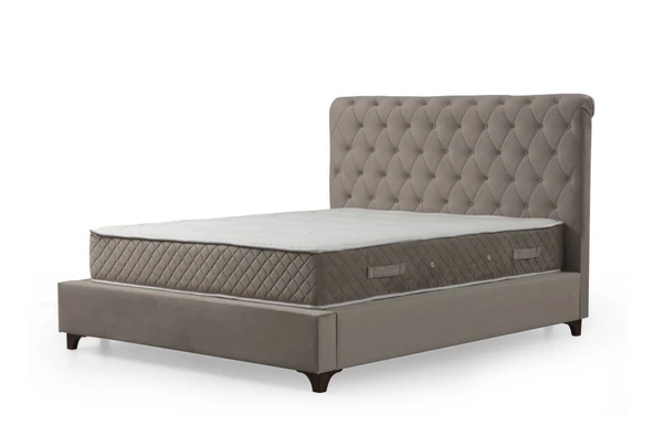 Minar Deluxe Baza+Başlık+Sonata Yatak Bej 160X200