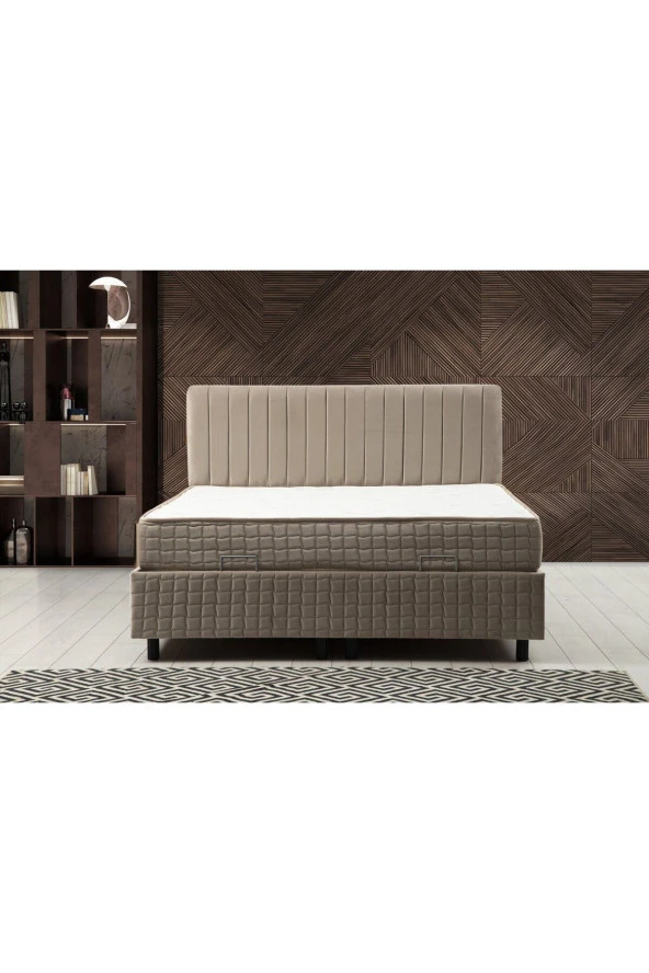 Minar Safir Baza Başlık Pedsiz Yatak Seti 120x200 - Resim 2