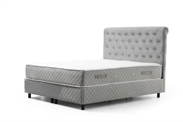 Minar Sonata Baza+Başlık+Yatak Gri 120X200 - Resim 5