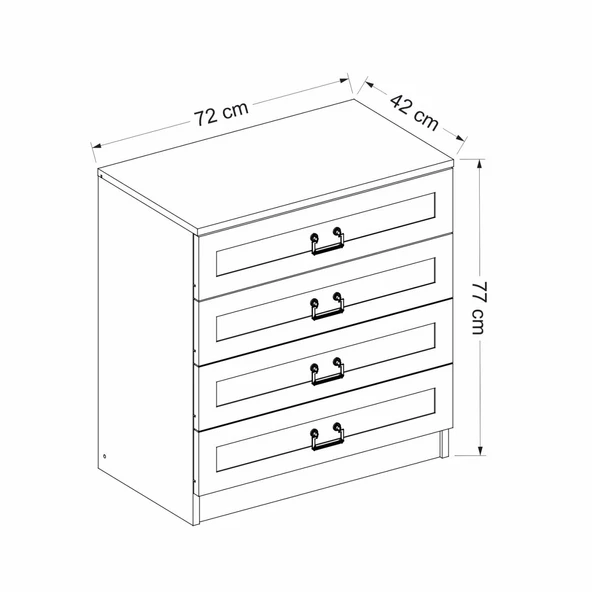 Minar D2005-Kale Şifonyer 4C-Nostaljı - Resim 8