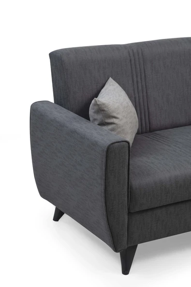 Minar Zaden İkili Koltuk-Koyu Gri 100 - Resim 3