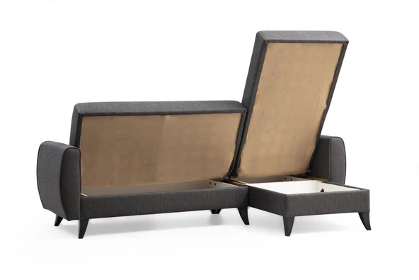 Minar Alkon Köşe Koltuk - Koyu Gri 100 - Resim 5