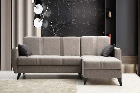 Minar Zaden Köşe Koltuk - Açık Gri 99 - Resim 3