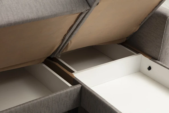 Minar Alkon Köşe Koltuk - Açık Gri 99 - 5