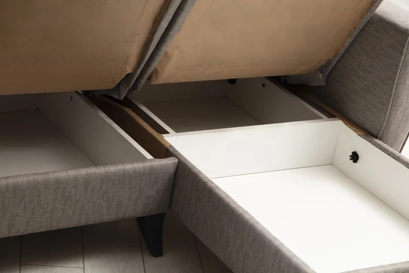 Minar Zaden Köşe Koltuk - Açık Gri 99 - 6