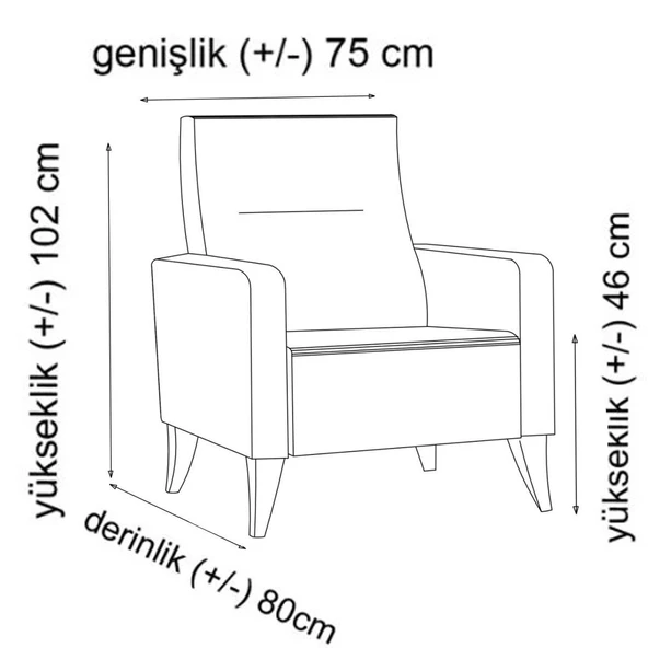 Minar Polya Köşe Takım+Berjer-Koyu Gri 100+Kiremit - Resim 8